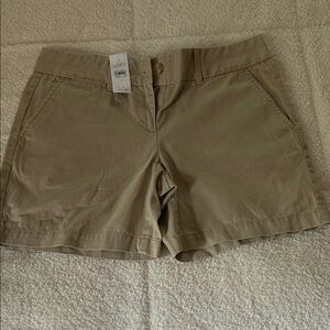 LOFT Tan Cargo Shorts with Classic Design
